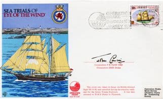 Sea Trials Of Eye Of The Wind Ship Commodore John Carlill OBE Signed FDC