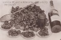 Seafood Pepper Wine & Fish Would You Like A Penny Real Photo Postcard