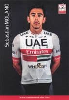 Sebastian Molano Champion Cyclist Sports UEA EmiratesT eam Postcard