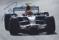 Sebastien Buemi GIANT 10x8 Formula 1 Motor Racing Hand Signed Photo