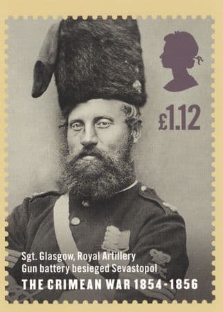 Sergeant Glasgow Royal Artillery Sevastopol Crimean War Postcard