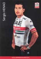 Sergio Henao Champion Cyclist Sports UEA EmiratesT eam Postcard