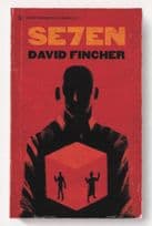 Seven Film David Fincher Serial Killer Horror Film As Rare Old Book Cover Postcard