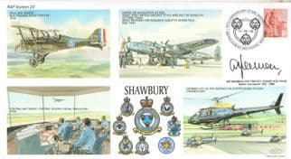 Shawbury RAF Station Timothy Jenner LTD TO 100 Hand Signed Map FDC