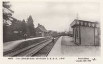 Shillingstone Railway Train Station Real Photo Postcard
