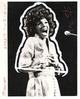 Shirley Bassey Live TV Performance 1972 Large 10x8 Press Photo