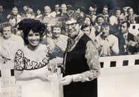 Shirley Bassey TV Music Award From Rolf Harris TV Show 10x8 Press Photo