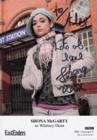 Shona McGarty as Whitney Dean BBC Eastenders Hand Signed Cast Photo