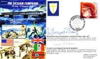 Sicilian Campaign WW2 Michael Wingate Gray OBE & David Warner Hand Signed FDC