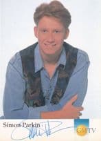 Simon Parkin GMTV Presenter Hand Signed Cast Card Photo