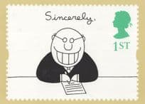 Sincerely Charles Barsotti Art Illustrator RMPQ Rare Stamp Postcard