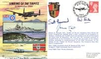 Sinking Of The Tirpitz 1944 Military WW2 MULTI Hand Signed FDC