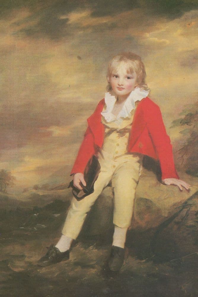 George Sinclair Sir George Sinclair As A Boy Reburn Painting Medici Postcard
