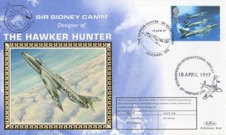 Sir Sydney Camm Designer & Flown In Hawker Hunter Military Plane FDC