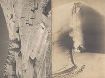 Skier In Amazing Slope Finish Adelboden Skiing Switzerland 2x Postcard