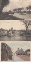 Sluis Kanaal Haven Markt 3x Holland Old Postcard s