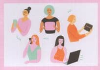 Social Media Feminism Womens Rights Internet Movement Campaign Postcard