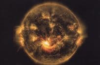 Solar Flare Sun SDO Magnetic Storm Astronomy Postcard