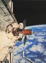 Solarmax Repair Mission NASA Space Travel 1970s London Postcard