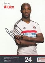 Sone Aluko Fulham Football Club Hand Signed Photo