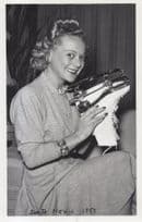 Sonja Henie Skates Norway Ice Skater in California 1953 Rare Postcard