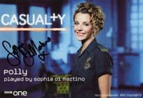 Sophia Di Martino as Polly in Casualty Rare Hand Signed Cast Card Photo