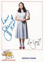 Sophie Evans The Wizard Of Oz Hand Signed Photo