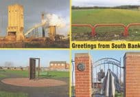 South Bank London Industry Door On Green Builders Comic Postcard