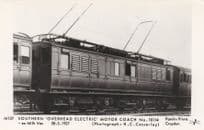 Southern Overhead Electric Motor Coach No. 10114 Train Milk Van Postcard