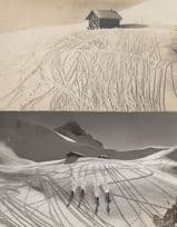 Spaghetti Junction Skiing Chaos Adelboden Switzerland 2x Postcard s