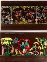 Spring Autumn Blackpool Lancashire Illuminations Horse Racing RPC Postcard s