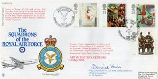 Squadrons Of The Royal Air Force 20th Century Art Painting Hand Signed FDC