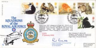 Squadrons Of The Royal Air Force Cats Specially Puma Flown Hand Signed FDC
