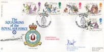 Squadrons Of The Royal Air Force Christmas 1993 Flown Hand Signed FDC