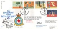 Squadrons Of The Royal Air Force Christmas 1996 RAF Honington Flown Hand Signed FDC