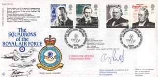 Squadrons Of The Royal Air Force Communications Wireless Radio Flown Hand Signed FDC