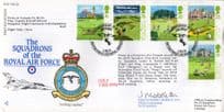Squadrons Of The Royal Air Force Golf Specially Flown Hand Signed FDC