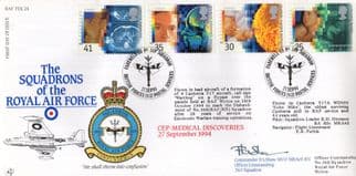 Squadrons Of The Royal Air Force Medical Discoveries Flown Hand Signed FDC