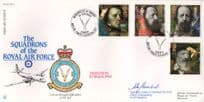 Squadrons Of The Royal Air Force Military Tennyson Poetry Flown Hand Signed FDC