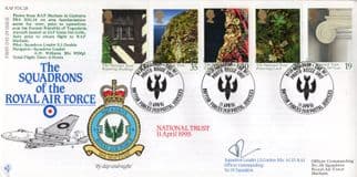 Squadrons Of The Royal Air Force National Trust 1995 Hand Signed FDC