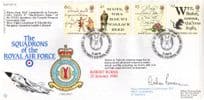 Squadrons Of The Royal Air Force Robert Burns Poetry Flown Hand Signed FDC