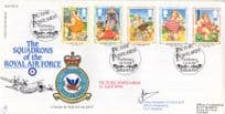 Squadrons Of The Royal Air Force Seaside Saucy Picture Postcards Hand Signed FDC