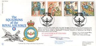 Squadrons Of The Royal Air Force St Augustine Columba Hand Signed FDC