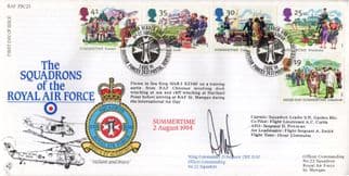 Squadrons Of The Royal Air Force Summertime Flown Hand Signed FDC