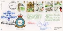 Squadrons Of The Royal Air Force Swans Andover Flown Hand Signed FDC