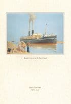 SS Arcadia Ranchi P&O Ship In Suez Canal 1999 October Painting Menu