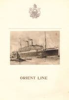 SS Oronsay Orient Line 1927 Antique Ship Menu