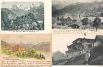 St Beateberg Hotel Blumlisalp Amisbuhl Parc Gruss Aus 4x Switzerland Postcard s