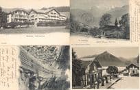 St Beatenberg Hotel Beau Sejour Alpenrose Railway 4x Switzerland Old Postcard s