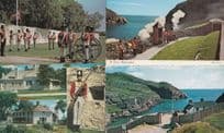 St Johns Newfoundland Lower Fort Garry Manitoba 4x Canada Military Postcard s
